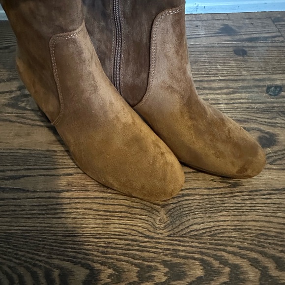 J. Crew Factory Brown Suede Knee-High Boots - Picture 8 of 11